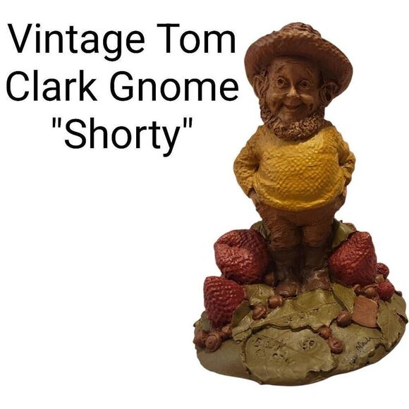 Vintage Tom Clark Gnome "Shorty" Cairn Studios Retired Signed Art Sculpture - Picture 1 of 9